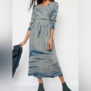 Anthropologie Dolan Eliska Tie Dye Midi Dress Size Large.